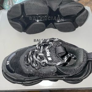 Black Balenciaga’s, size 25 (toddler 8.5 US)